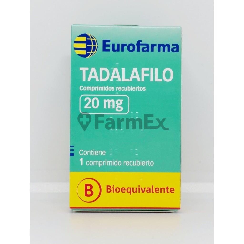Tadalafilo 20 mg x 1 comprimido Farmex-Pluxee-Persistente